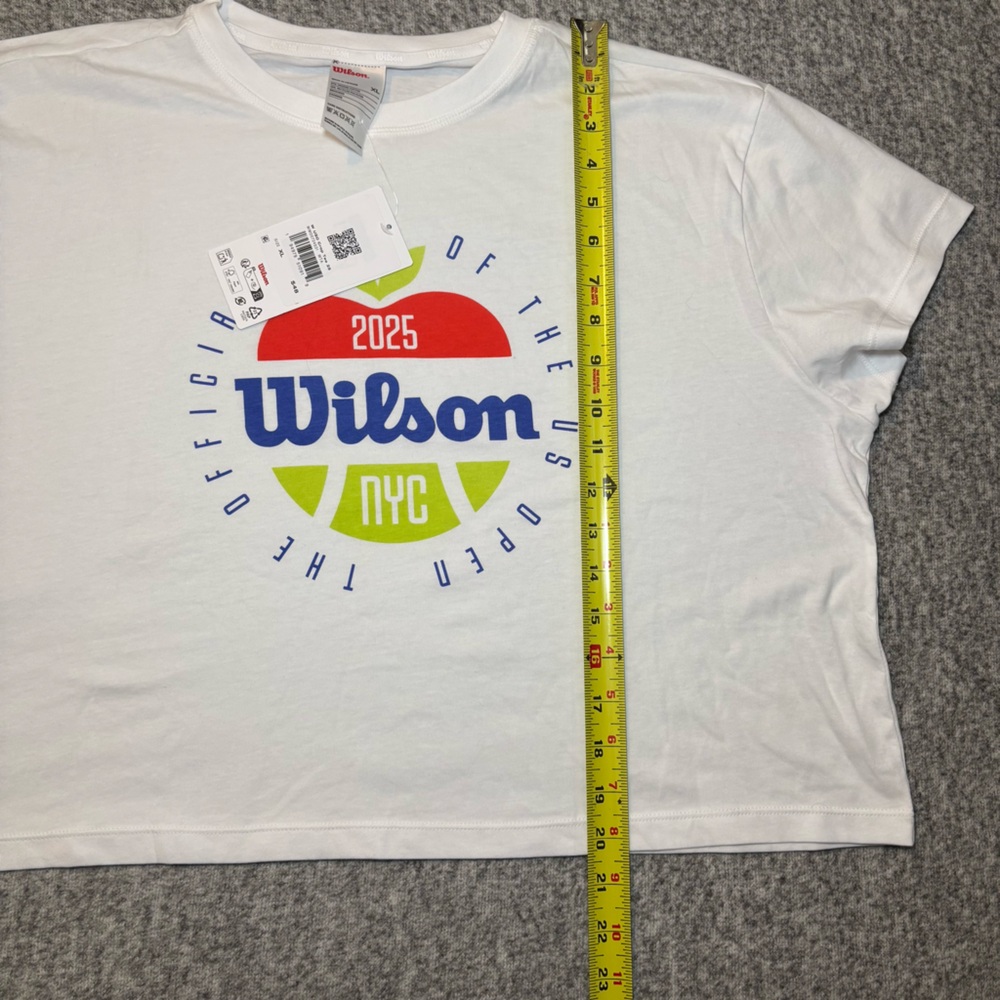 Wilson Women’s US Open 2025 Crop Top T-Shirt New with Tag XL - Picture 9 of 9